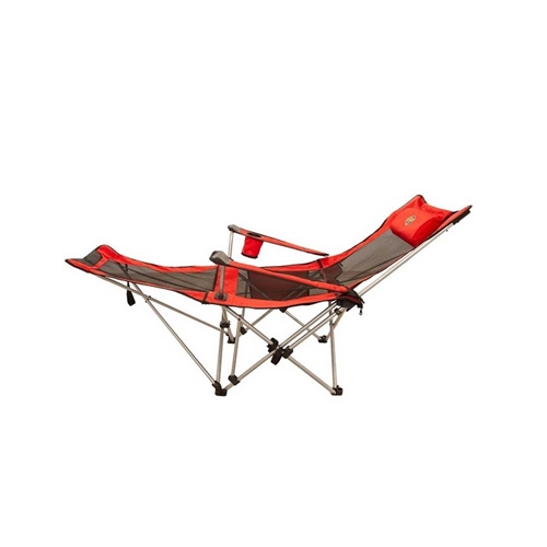 Kamp Sandalyesi - Katlanabilen - Yatabilen - 3 pozisyonlu - Kırmızı